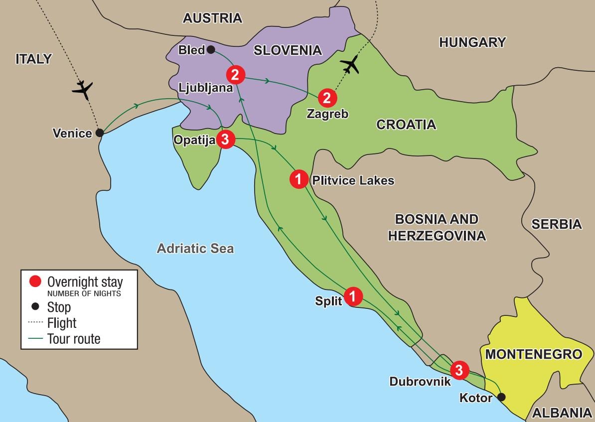 نقشہ opatija کروشیا