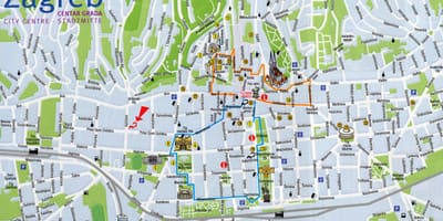 کے نقشے پر zagreb کروشیا