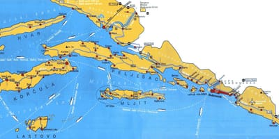 کروشیا نقشہ dubrovnik کے علاقے