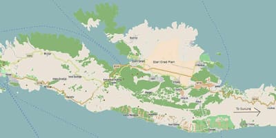 نقشہ hvar کے جزیرے کروشیا