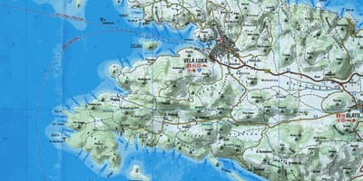 نقشہ کے korcula کروشیا