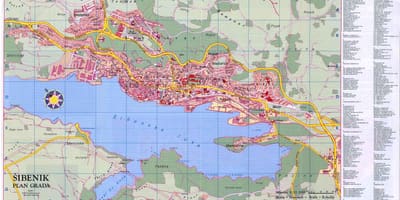 نقشہ کے sibenik کروشیا