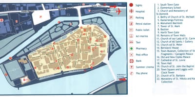 کروشیا trogir نقشہ