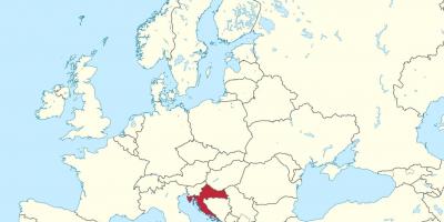 کروشیا میں یورپ کا نقشہ